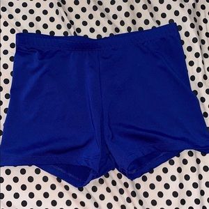 Varsity Blue Spandex Shorts